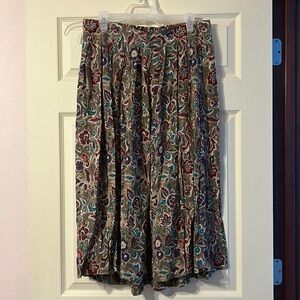 NWT Vintage Lee David Floral Skirt 18/20